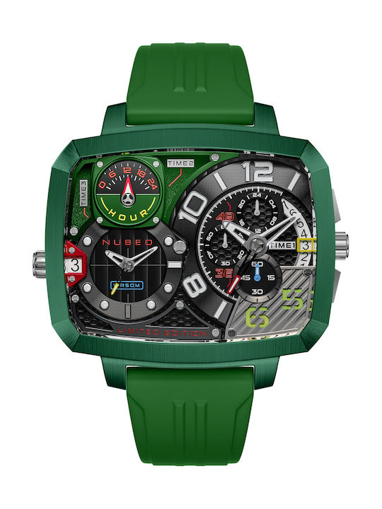 Nubeo Digital Watch Battery in Green / Green Color