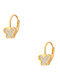 Iris Gold Plated Kids Earrings Butterflies made of Silver