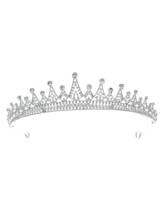 Hair tiara J3091 - Silver