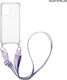 Sonique Strap Back Cover Silicon Lila (Poco F5 ...