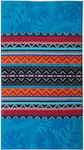 Nef-Nef Beach Towel Cotton Petrol Blue 180x100cm.