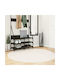 vidaXL Oviedo Teppich Rund Beige