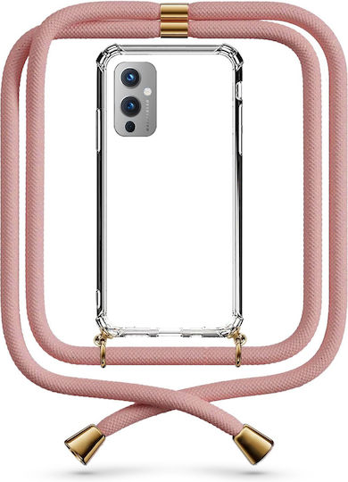 Phoneclub Back Cover με Λουράκι Διάφανο (OnePlus 9)