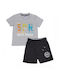 Sprint Kids Set with Shorts Summer 2pcs gri