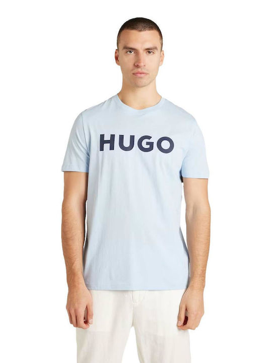 Hugo Boss Ανδρικό T-shirt Κοντομάνικο Σιελ