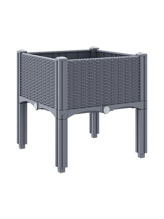 vidaXL Garden Planter Box 40x42cm Grey 367886