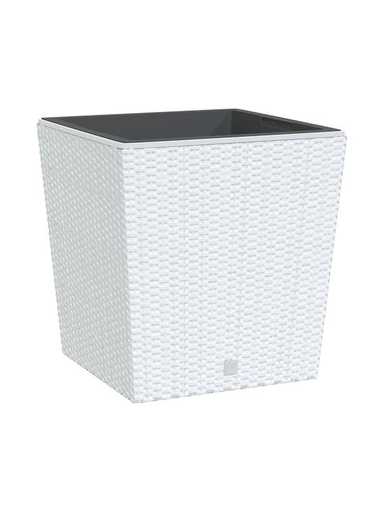 vidaXL Blumentopf 40x41cm White 364683