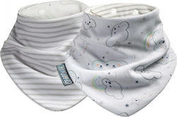 Cheeky Chompers Bandana aus 100% Baumwolle mit Taste Ecru für 2 m+ 2Stück