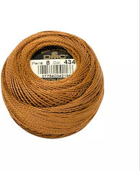 DMC Perle Δαντελόνημα Βαμβακερό Καφέ 80m 10gr