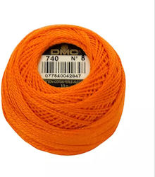 DMC Perle Δαντελόνημα Βαμβακερό Πορτοκαλί 80m 10gr