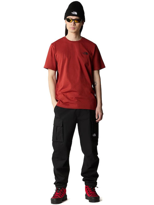 The North Face Simple Dome T-shirt Bărbătesc cu Mânecă Scurtă Iron Red