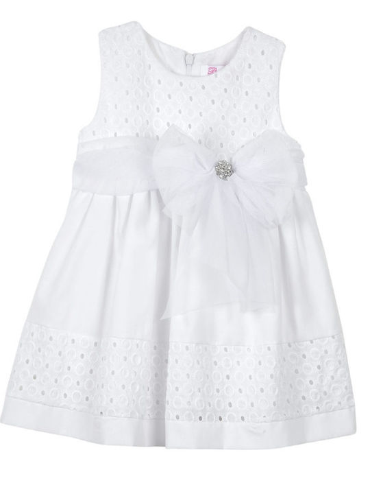 Babylonfashion Παιδικό Φόρεμα Τούλινο Λευκό