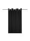 Window Curtain with Grommets S-f Nelson Black 135x180cm