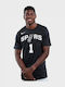 San Antonio Spurs Victor Wembanyama Sportliches T-Shirt Schwarz