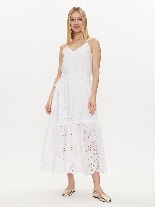 Pepe Jeans Rochie de vară Dusana Dusana Pl953480 Alb Regular Fit Rochie Rochie Rochie de vară Pepe Jeans