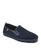Troy Leder Herren Espadrilles in Blau Farbe
