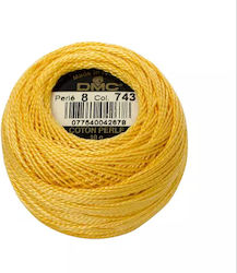 DMC Perle Δαντελόνημα Βαμβακερό Κίτρινο 80m 10gr