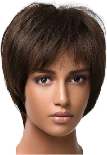 Women's Wig Dark Brown Synthetic High Quality 10 Inches