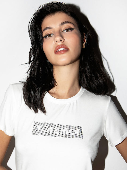 Toi&Moi Γυναικείο T-shirt Λευκό