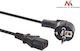 Maclean Energy Schuko / IEC C13 - Schuko / IEC C13 Cable 1.5m Μαύρο MCTV-691