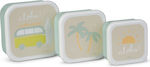 Saro Set of 3 food containers Aloha