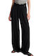 Trousers Fabric Attrattivo Trousers Loose Fit Line 91099042-black Women's