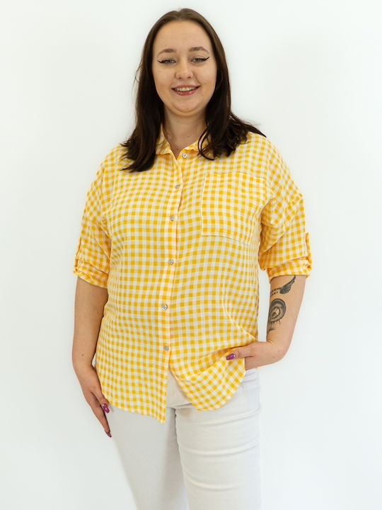 Brak Women's Long Sleeve Shirt Yellow