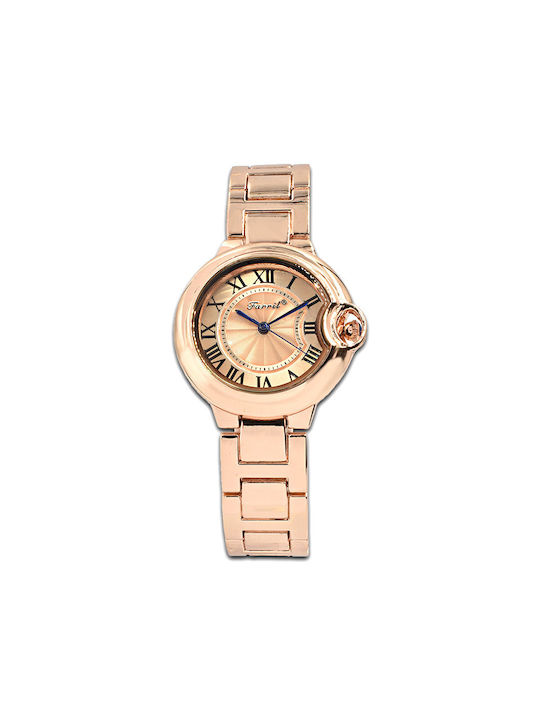 Farril Chino Watch with Pink Gold Metal Bracelet