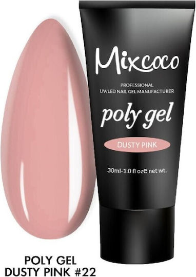 Mixcoco Poly Gel Νυχιών Ροζ 30ml