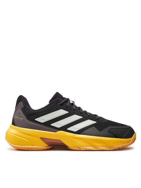 Adidas Courtjam Control 3 Ανδρικά Παπούτσια Τένις για Χωμάτινα Γήπεδα Μωβ