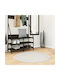 vidaXL Oviedo Rug Round Cream