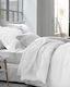 Mc Decor Hotelbettlaken Weiß Einzel 160x270cm 100% Baumwolle 1Stück