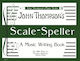 John Thompson-Skala Speller Ein Musikschreibbuch