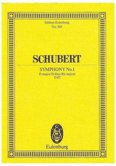 Schubert Symphony Nr.1 In D Major D82 Pocket Score