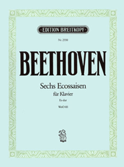 L.v.beethoven Sechs Ecossaisen Fur Klavier Es-dur Woo83 Εκδόσεις Breitkopf