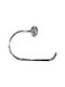 Gloria Ramfos Single Wall-Mounted Bathroom Ring Silver