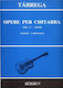 Tarrega Francesco Opere Per Chitarra Vol 2o Studi