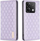 Binfen Diamond Lattice Wallet Din Piele Artific...