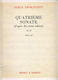 Serge Prokofieff Quatrieme Sonate D' Apres Des Vieus Cahiers Op 29 Boosey & Hawkes Publications