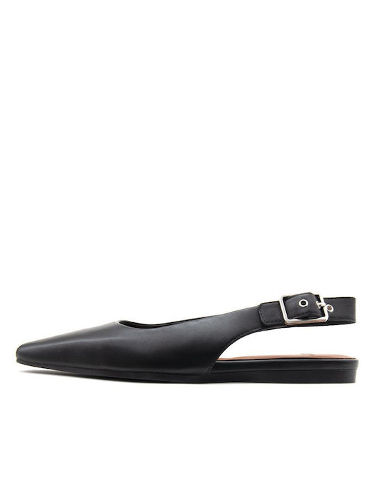 Vagabond Leather Slingback Ballerinas Wioletta Black