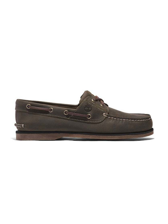 Timberland Ανδρικά Boat Shoes σε Καφέ Χρώμα