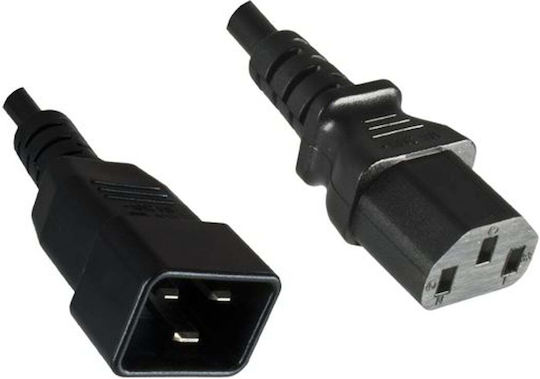 Microconnect IEC C20 / IEC C13 - IEC C20 / IEC C13 Cable 0.5m Μαύρο PE030605