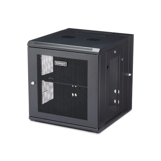 StarTech Επιτοίχια Καμπίνα Rack 12U Μαύρο RK1224WALHM