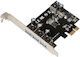 Microconnect Κάρτα PCIe σε θύρα USB 3.0