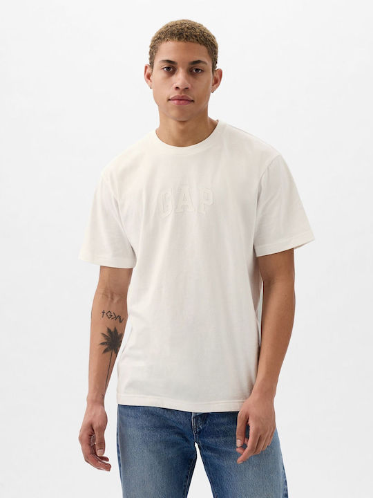 GAP Ανδρικό T-shirt Κοντομάνικο Λευκό