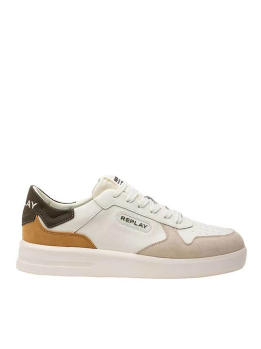 Replay Court Ανδρικά Sneakers White / Brown