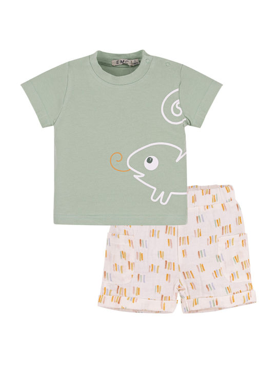 EMC Kids Set with Shorts Summer 2pcs Green