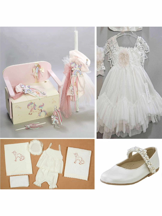 Pachet de botez Kit de botez Fetiță Unicorn Rucho Guy Laroche 10pcs Pk-427