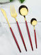 Set de Tacâmuri Inoxidabil Argintiu 24buc