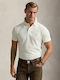 Polo Herrenbluse Kurzarm Parchment Cream